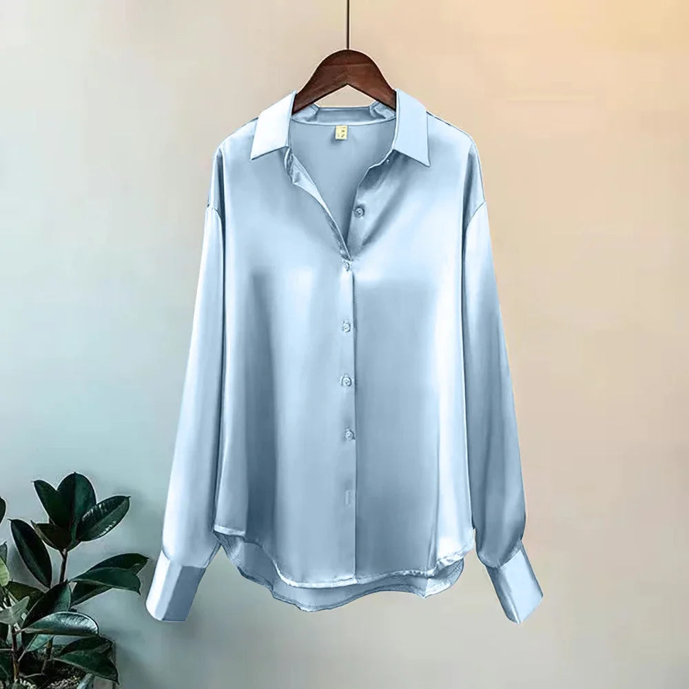 Elegant Knit Cardigan - Lapel Collar & Buttons