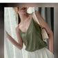 Real Silk V-Neck Camisole - Black & White, Spring/Summer 2023