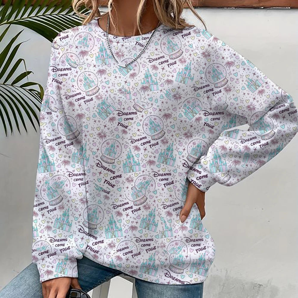 Disney Mickey Mouse Hoodie - Harajuku Style, Long Sleeve Sweatshirt