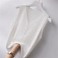 Ice Silk V-Neck Tank Top - Loose Fit Knitted Sleeveless Casual Outerwear for Women (S-6XL)