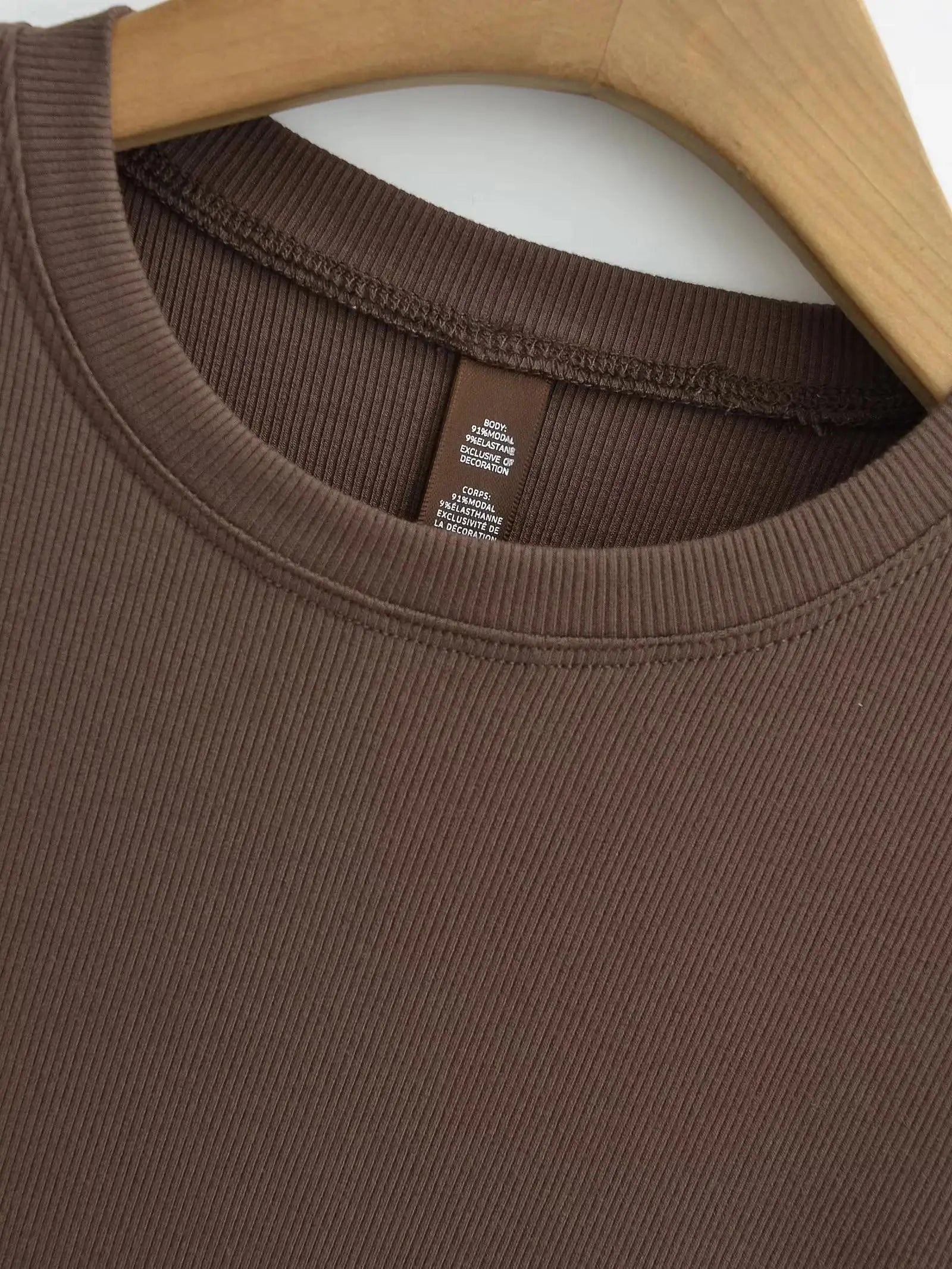 Stretchable Knit Bodysuit - Short Sleeve O-Neck Summer Basic (14 Colors)