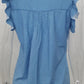 Sleeveless Ruffle Polka Dot Blouse - Lace-Up Bow