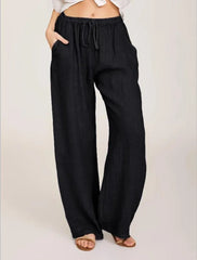 Casual Loose Cotton Linen Pants – Summer & Autumn European-American Style