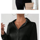Elegant Long Sleeve Silk-Like Blouse - High-Quality Fashion