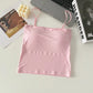 Ice Silk Padded Camisole - Stylish Backless Summer Top for Women