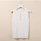 Elegant Knit V-Neck Tank Top - Sleeveless & Striped