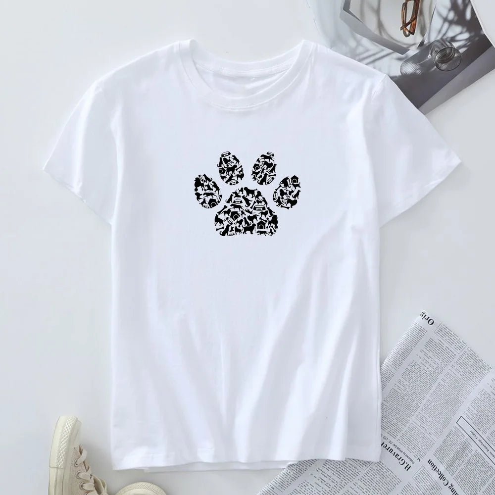 Plus Size 100% Cotton Graphic Tee - Short Sleeve Summer Top