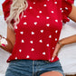 Chic Pink Chiffon Ruffle Blouse - Short Sleeve, Summer 2024