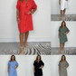 2024 Cotton Linen Tunic Dress - Women's Button-Up Loose Fit Long Shirt