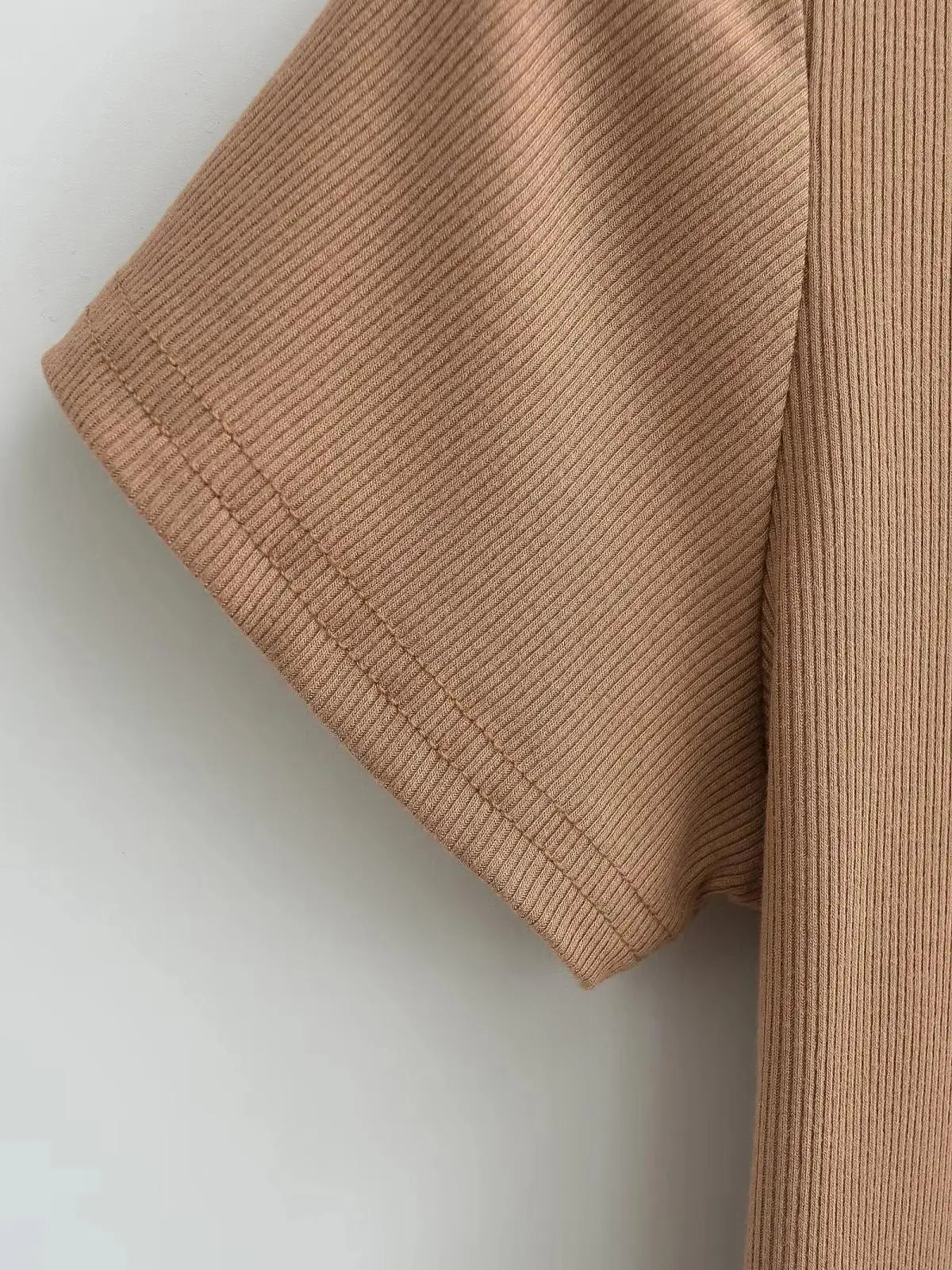 Stretchable Knit Bodysuit - Short Sleeve O-Neck Summer Basic (14 Colors)