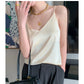 Real Silk V-Neck Camisole - Black & White, Spring/Summer 2023