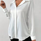 Elegant Long Sleeve Silk-Like Blouse - High-Quality Fashion