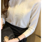 023 Chiffon Bow V-Neck Blouse - Long Sleeve Office Top