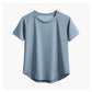 DRUR Quick-Dry Yoga Shirt - Round Neck, Short Sleeve Sportswear 2025