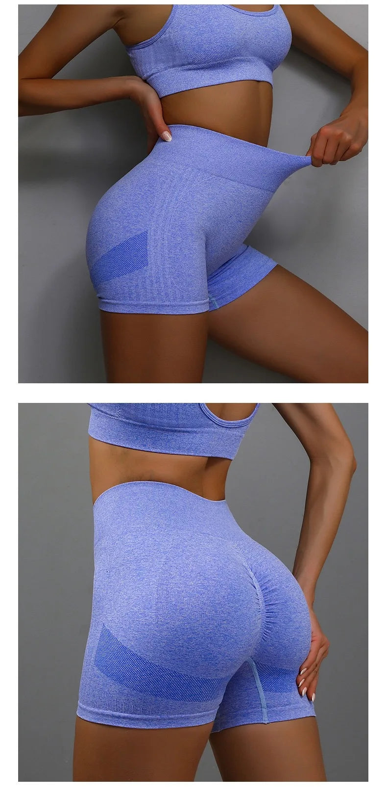 Seamless High-Waist Push-Up Shorts – Sculpt & Move with Confidence