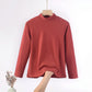 Plus Size Mock Neck T-Shirt - Long Sleeve, Warm Autumn/Winter Base Layer (XL-8XL)