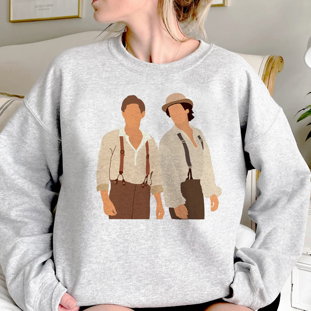 Vampire Diaries Hoodie - 90s Gothic Fleece Streetwear for Women