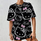 Hello Kitty Aesthetic T-Shirt - Short Sleeve Festival Streetwear