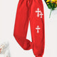 Crucifixion Print Drawstring Pants – Trendy & Versatile