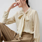 SENTUBILA Lyocell Lace-Up Blouse - Loose Fit Spring 2025 Office Shirt for Women