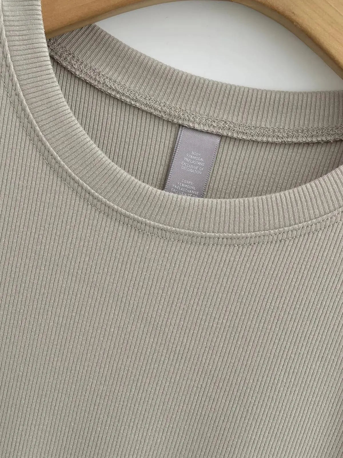Stretchable Knit Bodysuit - Short Sleeve O-Neck Summer Basic (14 Colors)