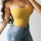 Summer Slim Fit Crop Top - Sleeveless Camisole with Spaghetti Straps