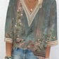Elegant Short Sleeve Blouse - Casual Loose Fit Top for Weekend and Holiday Wear
