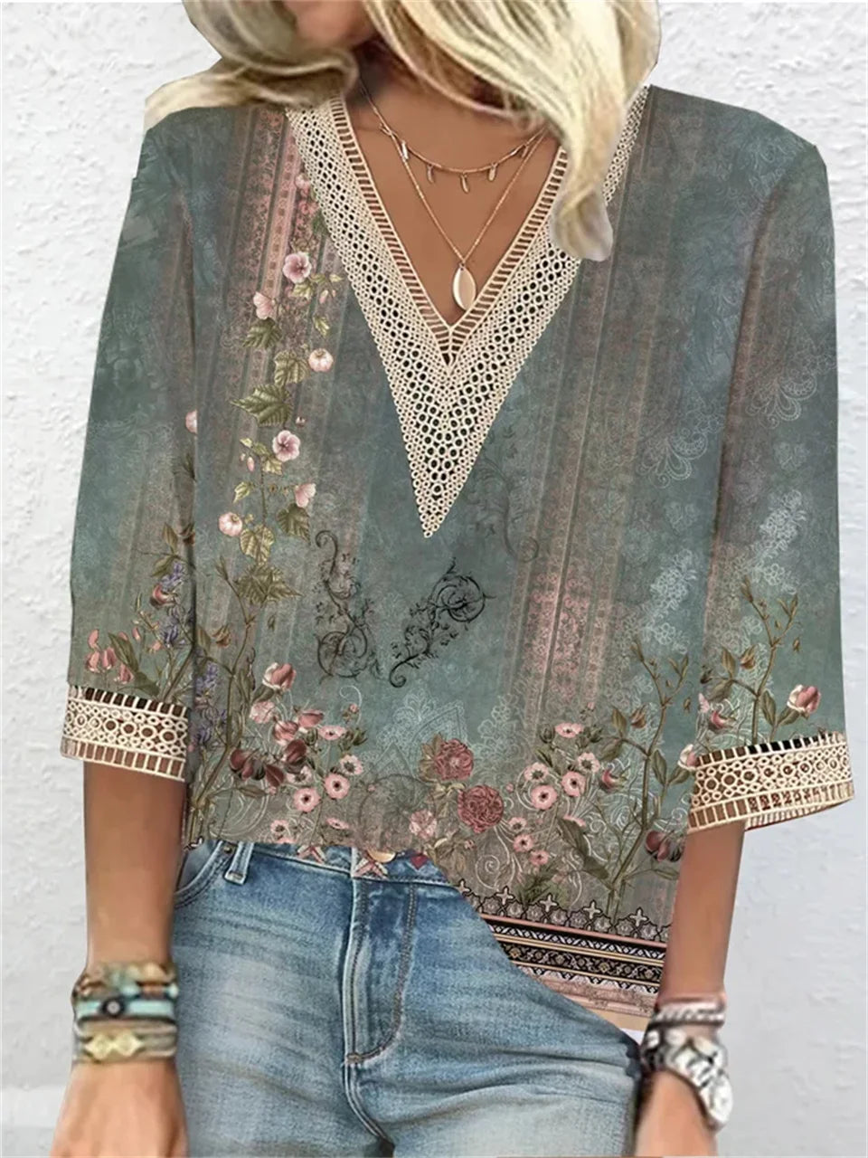 Elegant Short Sleeve Blouse - Casual Loose Fit Top for Weekend and Holiday Wear