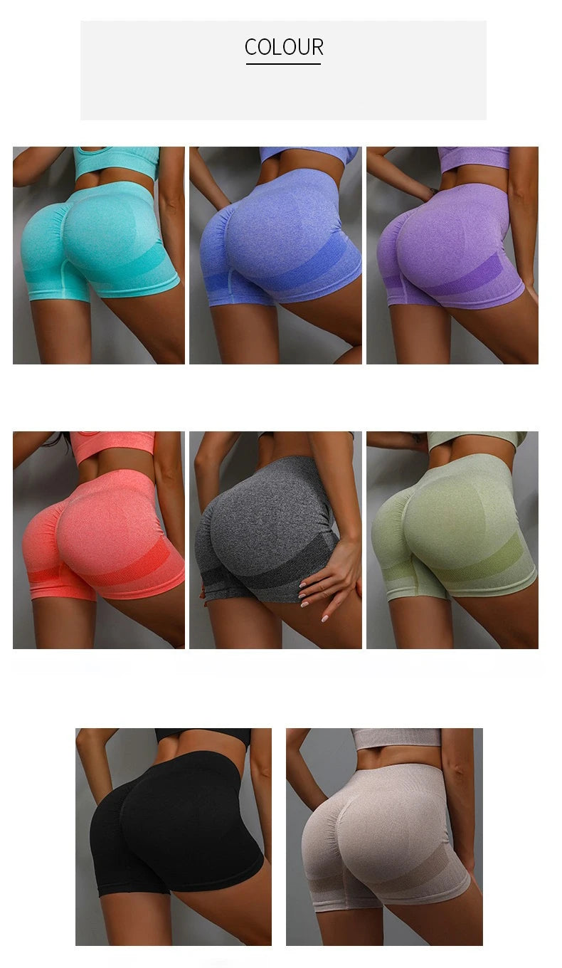 Seamless High-Waist Push-Up Shorts – Sculpt & Move with Confidence