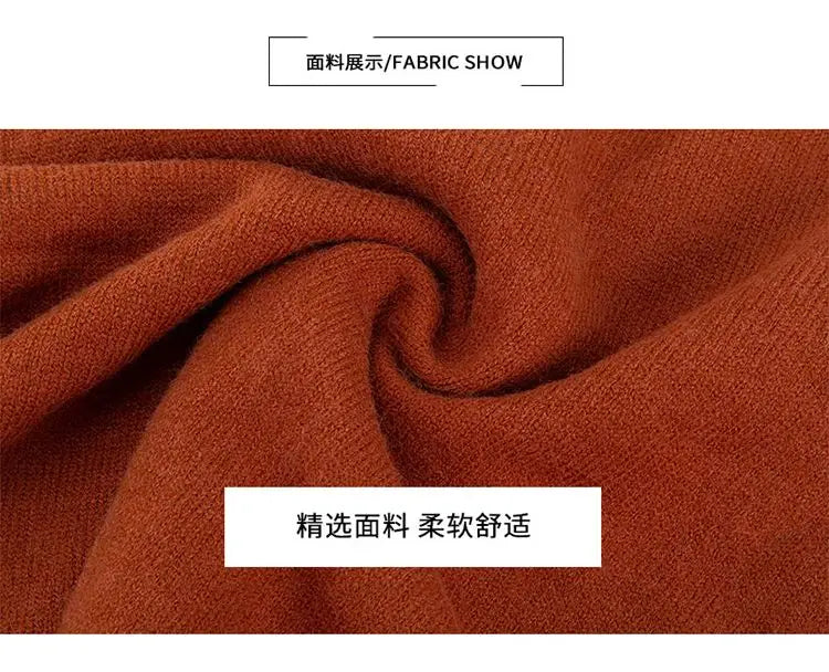 Autumn 2024 Patchwork Knit Cardigan - Striped V-Neck Sweater