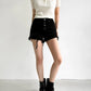 Ice Silk Polo Crop Top - Hollow-Out, Short Sleeve Korean Style