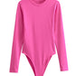 Long Sleeve Slim Jumpsuit - Casual Round Neck Bodysuit for Women