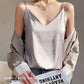 Real Silk V-Neck Camisole - Black & White, Spring/Summer 2023