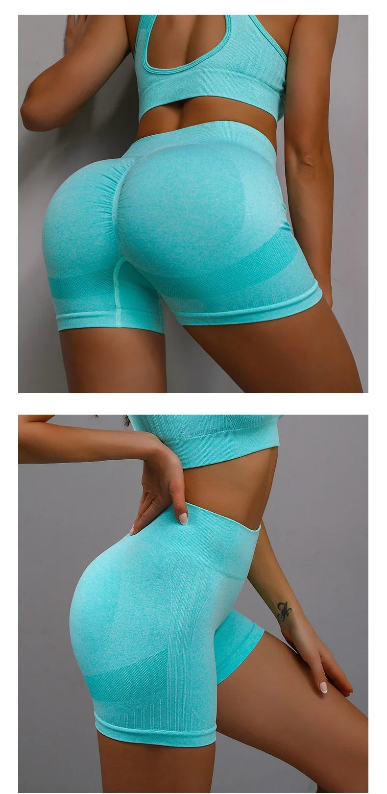 Seamless High-Waist Push-Up Shorts – Sculpt & Move with Confidence