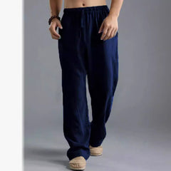 Men's Loose Casual Pants Linen Breathable Sports Trousers