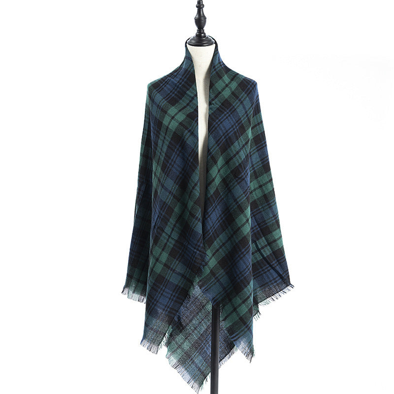 Women's Cashmere-like Plus-sized Double-sided Qicaigei Scarf Shawl